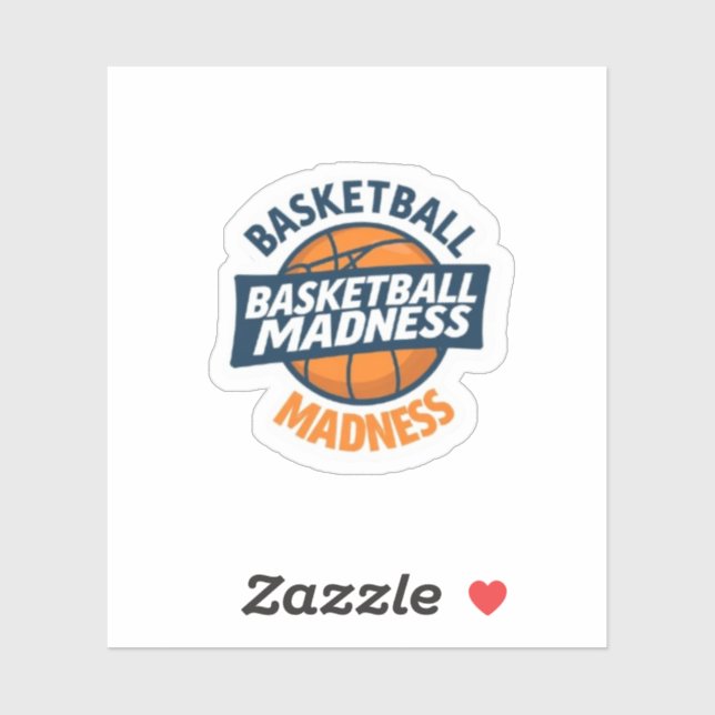 Slam Dunk Basketball Madness Game Day Vinyl Sticker (Sheet)