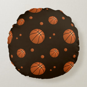 Slam Dunk Basketball Pattern Sports Round Pillow