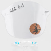 SLAM DUNK! Basketball Player Face Shield (Front w/Glasses)