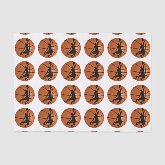 Slam Dunk Basketball Player on Basketball Tissue Paper (Front)