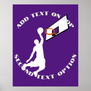 Slam Dunk Basketball Player Sports Poster