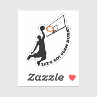 SLAM DUNK! Basketball Player Sports Sticker