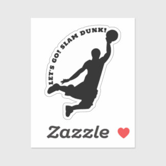 SLAM DUNK! Basketball Player Sports Sticker