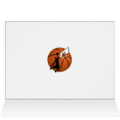 Slam Dunk Basketball Player w/Hoop on Ball Cards (Inside Horizontal (Top))