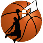 Slam Dunk Basketball Player w/Hoop on Ball Cutout<br><div class="desc">Thank you for stopping by! Gravityx9 Designs offers a large variety of designs and images. Contact me for information about new products.  ... ... If you're looking for more sports products,  click the -SPORTS4YOU- tag listed below,  or visit this store's sports section.</div>