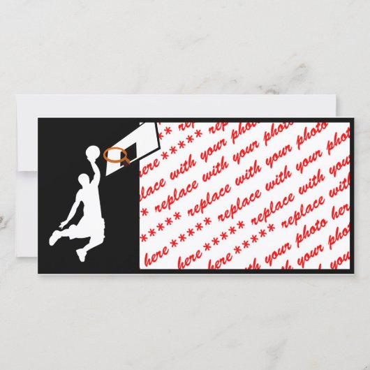 Slam Dunk Basketball Player - White Silhouette (Front)