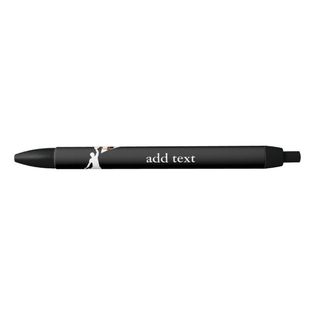 Slam Dunk Basketball Player - White Silhouette Pen (Front)