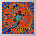 SLAM DUNK BASKETBALL POSTER PRINT