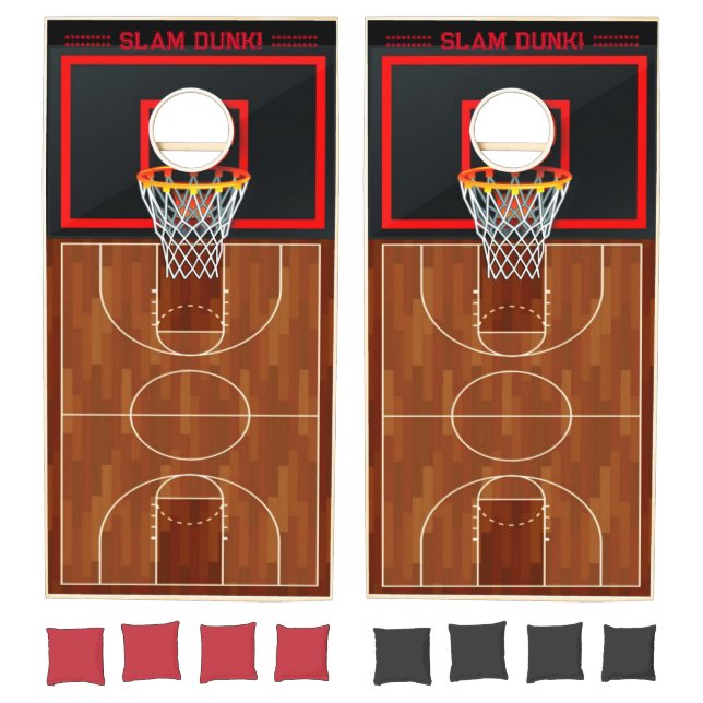 Slam Dunk Basketball Theme Cornhole Set (Set)
