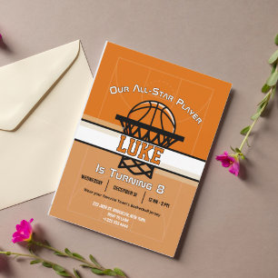Slam Dunk Birthday Bash Invitation