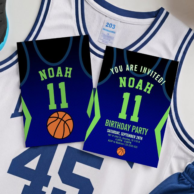 Slam Dunk Birthday Party Invitation  (Creator Uploaded)