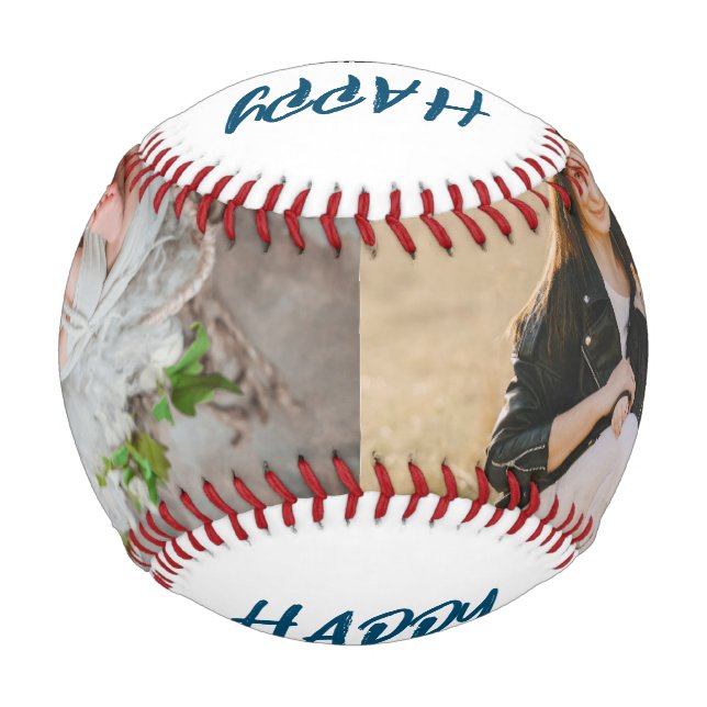 Slam Dunk Dad: Personalized Father's Day Photo Baseball (Front)