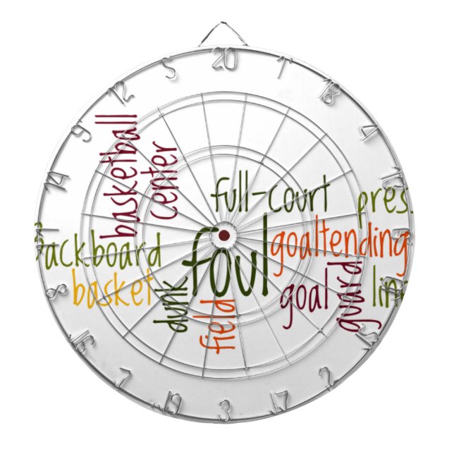 Slam Dunk Dreams: Basketball – Game of Champions Dartboard With Darts (Front)