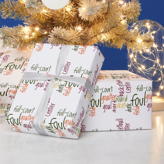 Slam Dunk Dreams: Basketball – Game of Champions Wrapping Paper (Holidays)