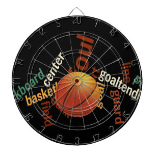Slam Dunk of Vocabulary: Basketball Game of Champs Dart Board