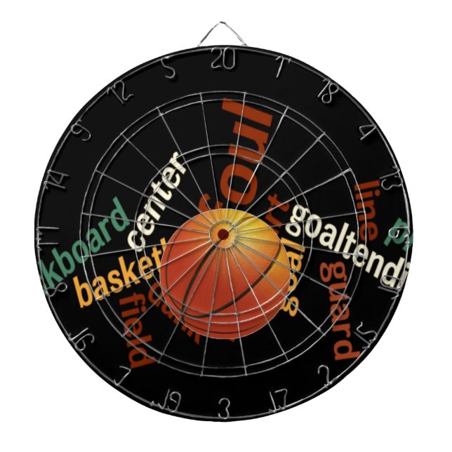 Slam Dunk of Vocabulary: Basketball Game of Champs Dart Board (Front)