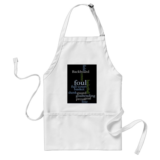 Slam Dunk of Words: Basketball Game of Champions Adult Apron (Front)