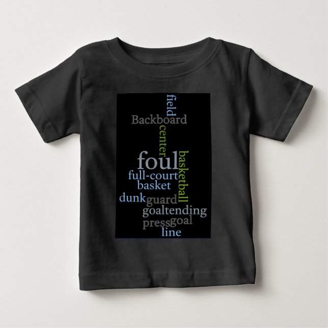 Slam Dunk of Words: Basketball Game of Champions Baby T-Shirt (Front)