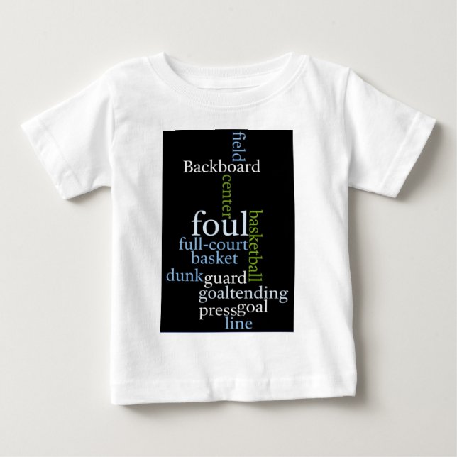 Slam Dunk of Words: Basketball Game of Champions Baby T-Shirt (Front)
