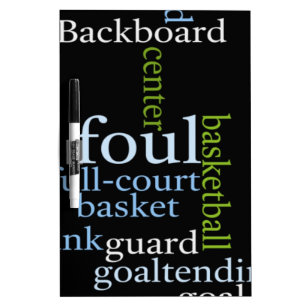 Slam Dunk of Words: Basketball Game of Champions Dry Erase Board