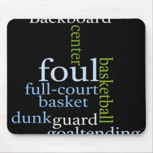 Slam Dunk of Words: Basketball Game of Champions Mouse Pad