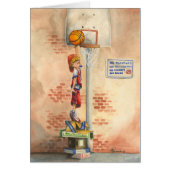 Slam Dunk on Basketball Hoop by Jay Throckmorton (Front)