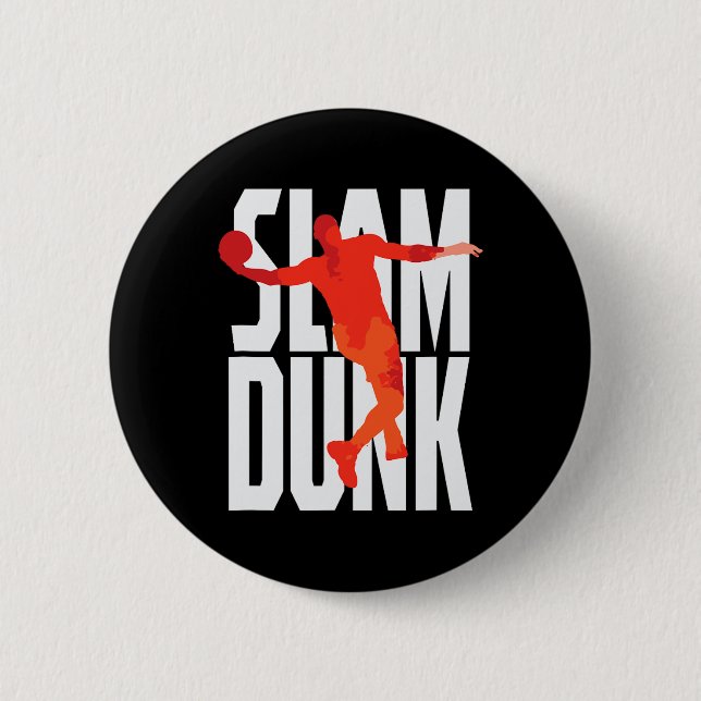 Slam-dunk Sketll  Button (Front)
