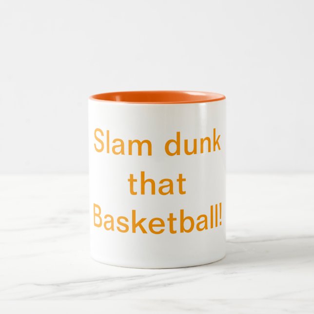 Slam dunk that Basketball Humor Mug (Center)