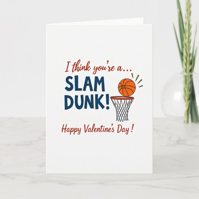 Slam Dunk Valentine Card (Front)