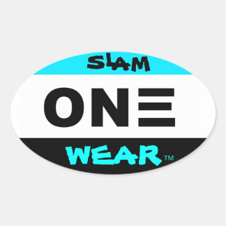 SLAM ONE WEAR OVAL STICKER