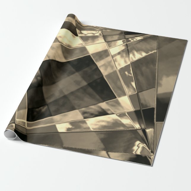 Slanted and frayed rectangles overlapping  wrapping paper (Unrolled)