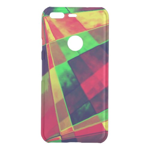 Slanted colored rectangles and squares uncommon google pixel case