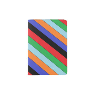 Slanted lines high tops passport holder