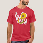 Slanted Tuba Text T-Shirt