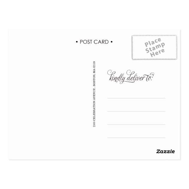 SLANTED | WEDDING THANK YOU POST CARD