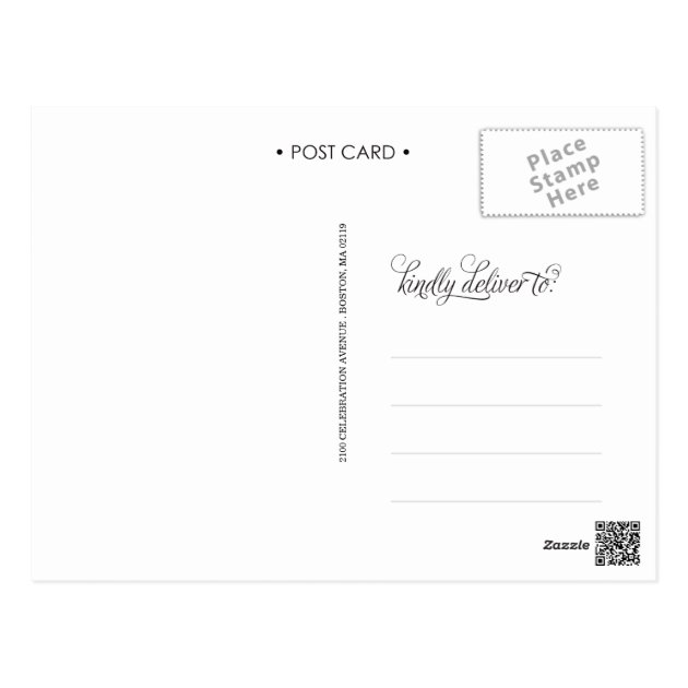 SLANTED | WEDDING THANK YOU POST CARD