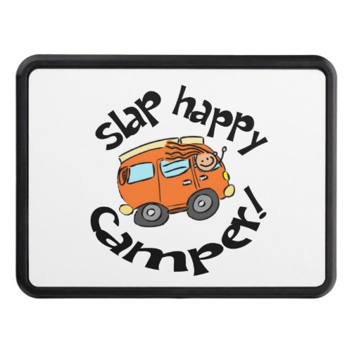 Slap Happy Camper Cartoon Hitch Cover
