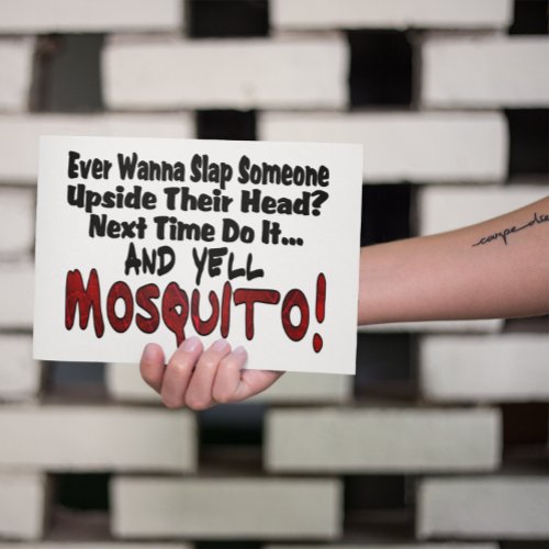 Slap Me  the Mosquito Postcard