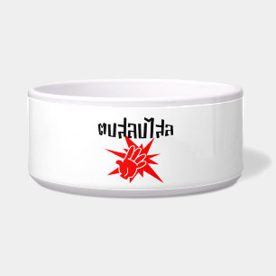 Slap You Silly ☆ Dop Salop Salai in Thai Script ☆ Bowl