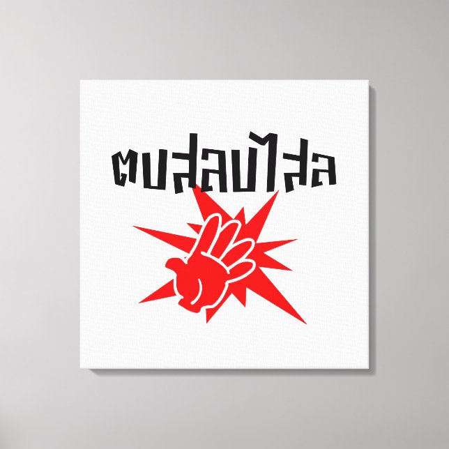 Slap You Silly ☆ Dop Salop Salai in Thai Script ☆ Canvas Print (Front)