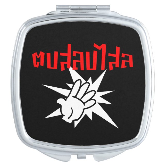Slap You Silly ☆ Dop Salop Salai in Thai Script ☆ Compact Mirror (Front)
