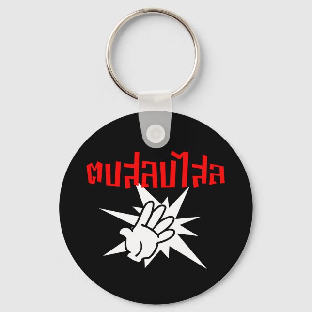 Slap You Silly ☆ Dop Salop Salai in Thai Script ☆ Keychain (Front)