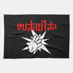 Slap You Silly ☆ Dop Salop Salai in Thai Script ☆ Kitchen Towel
