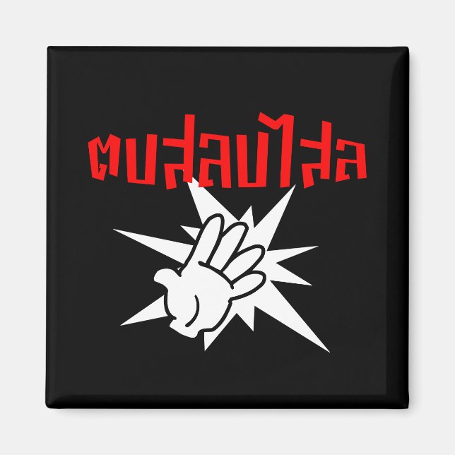 Slap You Silly ☆ Dop Salop Salai in Thai Script ☆ Magnet (Front)