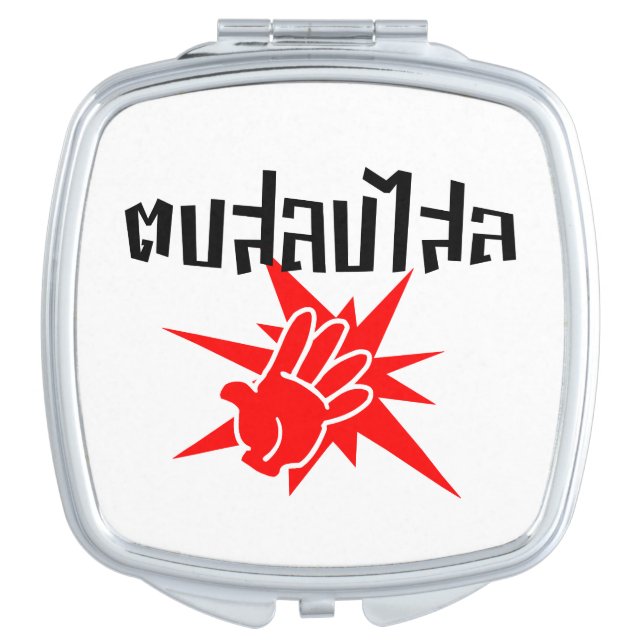Slap You Silly ☆ Dop Salop Salai in Thai Script ☆ Vanity Mirror (Front)