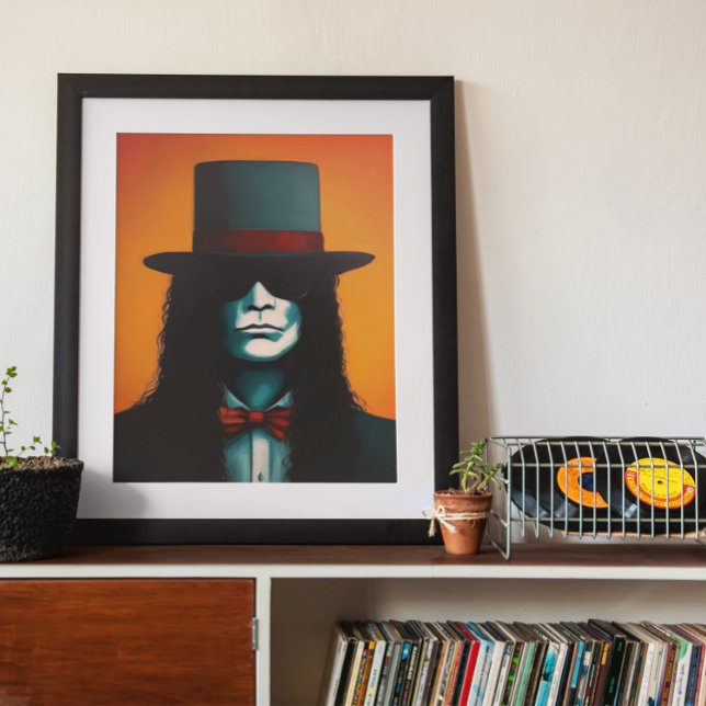 Slash in the style of Rene Magritte Framed Art (Creator Uploaded)