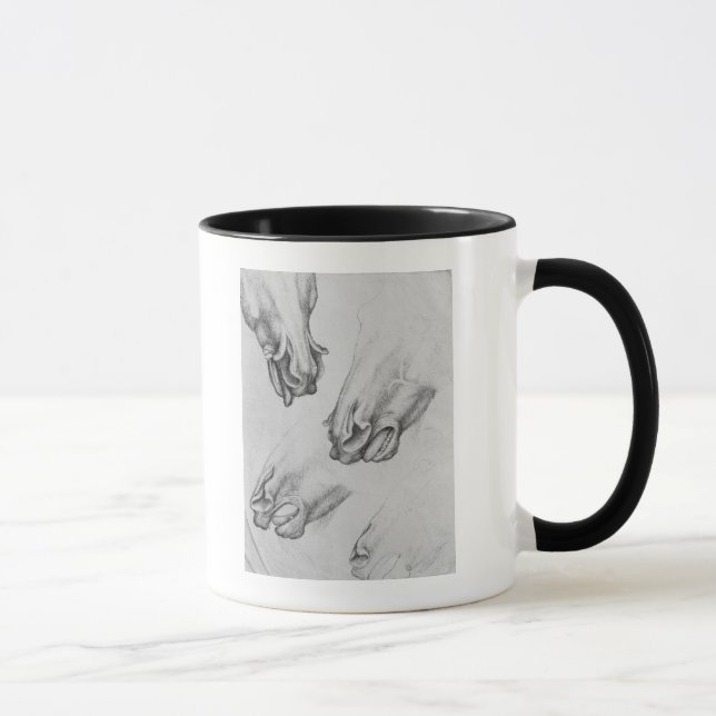 Slashed nostrils of horses mug (Right)