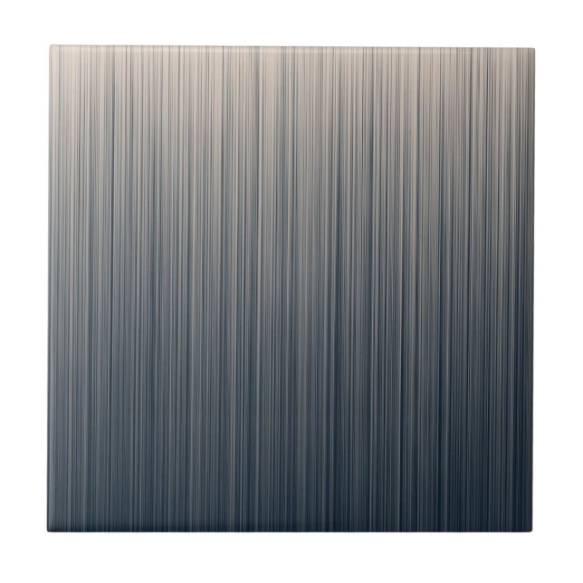 Slate and Cream Stripes Tile (Front)