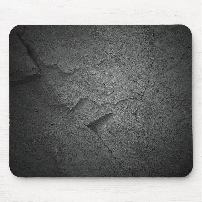 slate black rock texture mouse pad (Front)