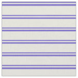 [ Thumbnail: Slate Blue and Beige Colored Stripes Pattern Fabric ]
